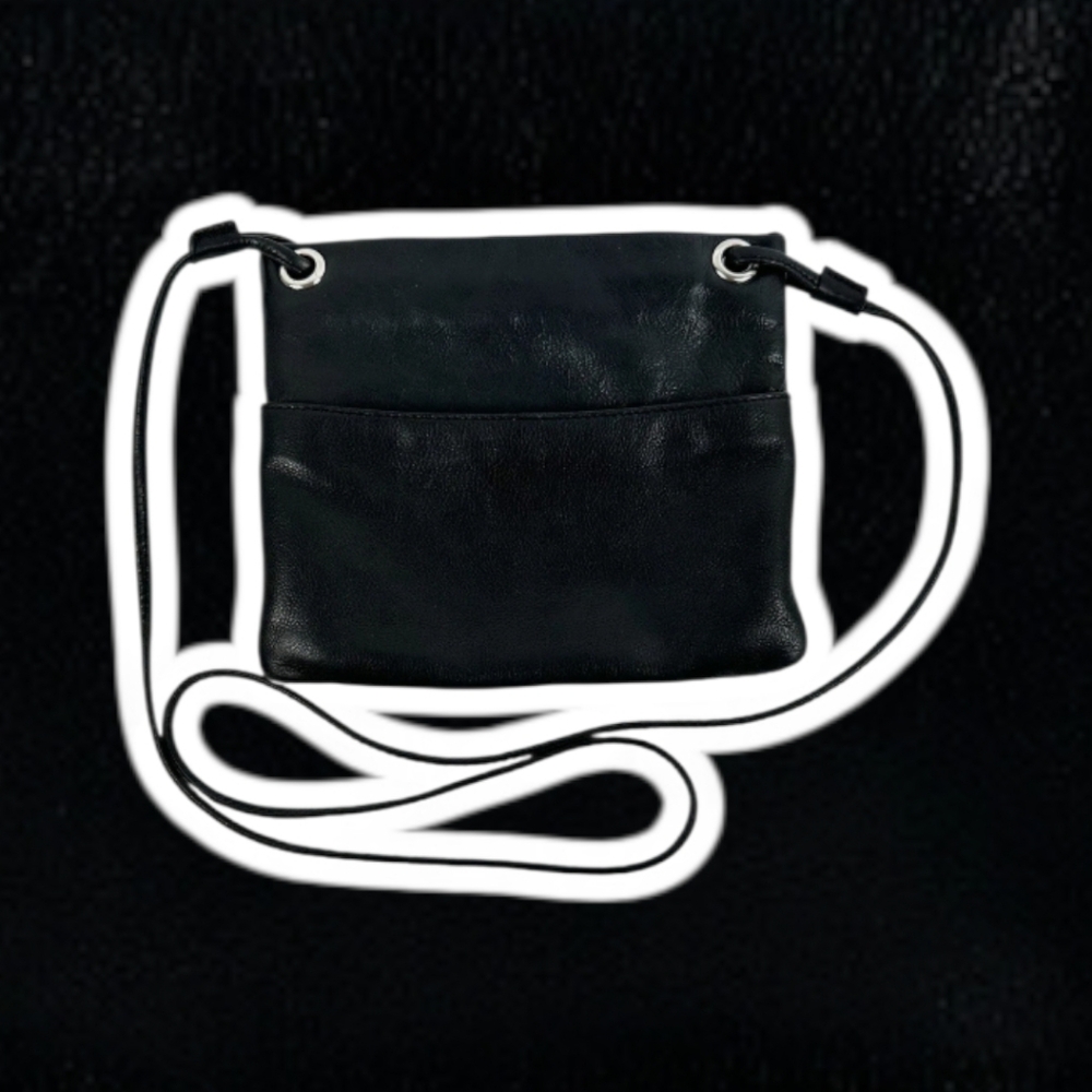 (NWT) Margot® Kari Small Leather Crossbody Bag - Black